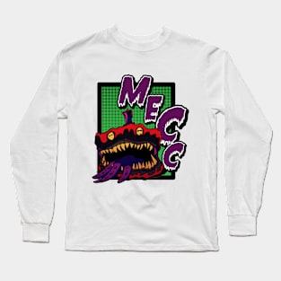 Man Eating Cake Comics Logo Shirt Long Sleeve T-Shirt